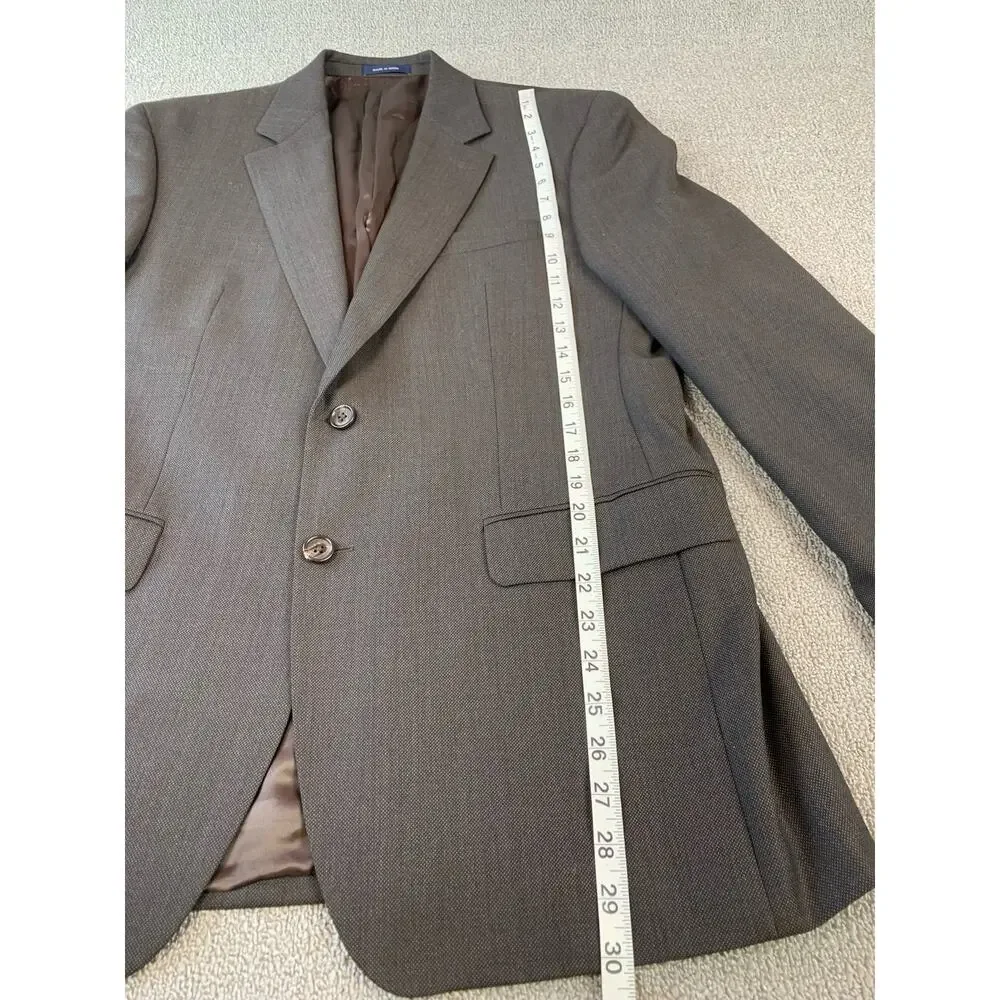 Ralph Lauren Suit Jacket‎ Blazer Wool Brown 40R